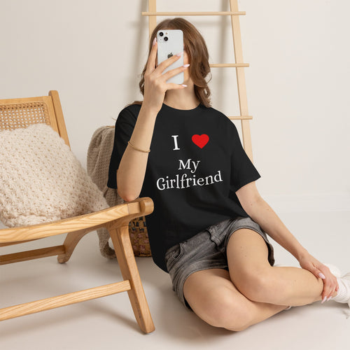 I  My Girlfriend T-Shirt – Romantic Couple Tee